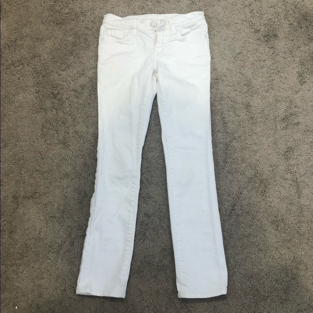 7 For All Mankind Kids Girls White Bling Jeans